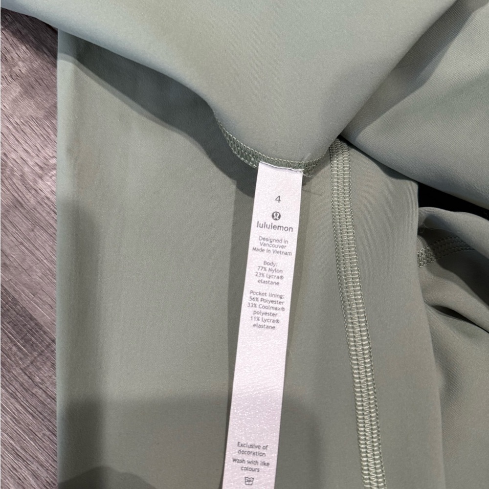 Lululemon Align High Rise Leggings Sage Green Size 4 Yoga Pants - Picture 5 of 8